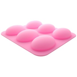 Traytastic! Silicone Oval Soap Mold (6 Cavity) for Pebble Shape Mold for DIY Crafts & Soap Bar Making