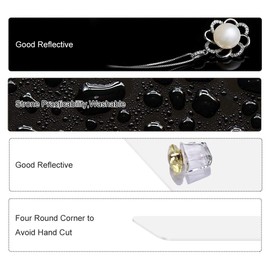 UTEBIT Acrylplatte Fotografie 300 * 300 * 5 mm / 12 * 12 * 0.2 Inch Schwarze Glasplatte Acrylglas Weiß Acrylglasplatten Foto Hintergrund Acryl Reflektor Board für Produkt-, Objektfotografie-Aufnahmen