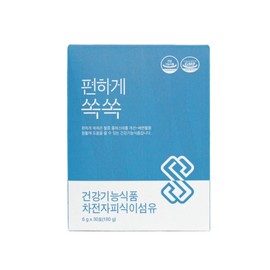 Comfortably Soak Original Fermented Psyllium Husk Dietary Fiber Kwaebyeon 6g 30 Pieces 1 Piece / 편하게쏙쏙 오리지널 발효 차전자피 식이섬유 쾌변 6g 30개입 1개