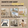 Invisible Magnetic Sponge Holder for Kitchen Sink Caddy with Magnetic