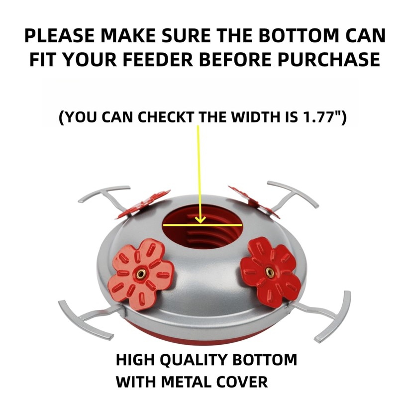 WOSIBO Hummingbird Feeder Bottom