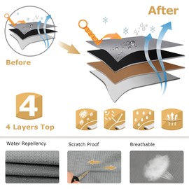 Leader Accessories Leader Accessories Travel Trailer Cover R-Pod Cover RV Cover, Fits RP-151 (Model 1- Up to 13'7"L)