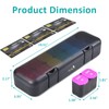 Fullicon Moisture-Proof Pill Organizer 2 Times a Day, Weekly Pill
