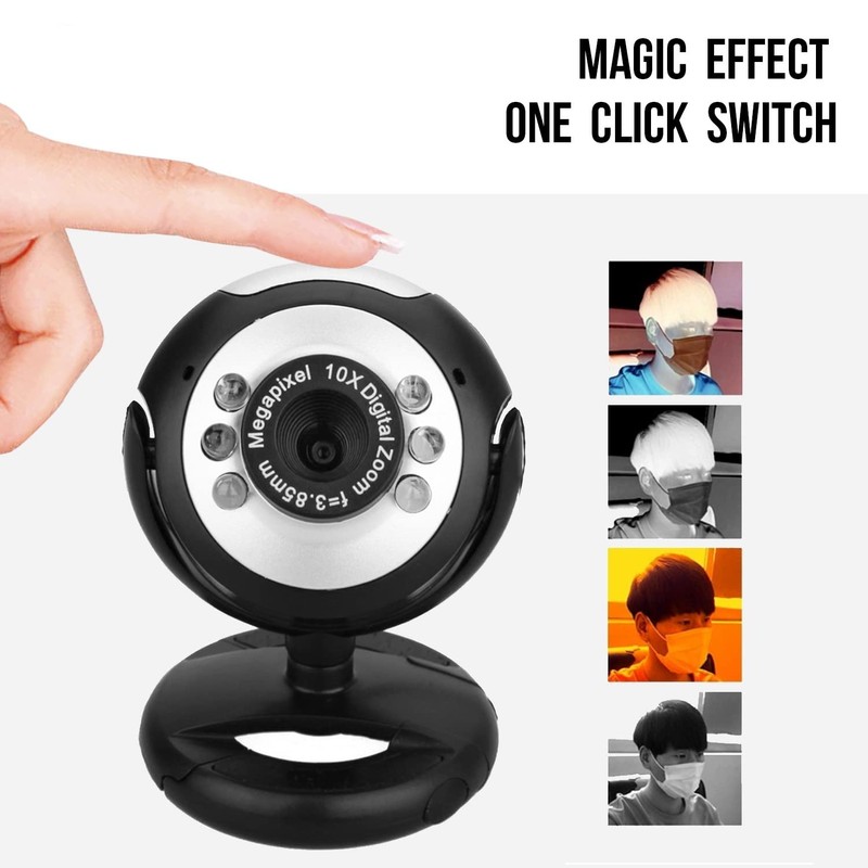 Multi-Megapixel USB Webcam, HD Pro Webcam, 10X Digital Zoom, Plug