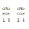 PZRT 4 Sets Bicycle Mudguard Leg Fixing Plate Stainless Steel