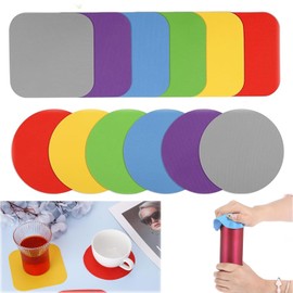 WADY Abridor de Tarros, 12 Agarre de Tarro de Goma para Manos Débiles, Abrebotellas para Manos Artríticas, Almohadilla de Agarre para Abridor de Tarros/tapa,Agarraderas de Goma para Abridor de Frascos