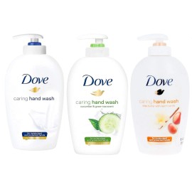 Dove Hand Wash Variety Pack Shea Butter Vanilla Cucumber Green Tea 25 Pack