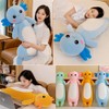 OUKEYI 29.5”/75cm Long newt Plush Pillows Stuffed Animals dinosaur Pillows