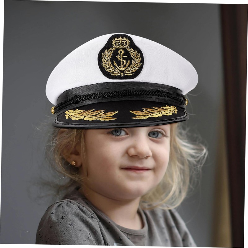 STOBAZA 1 Piece Hat Navy Costume Cap Hat Admiral Captain