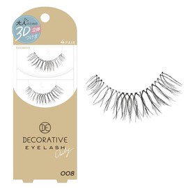 デコラティブアイラッシュ ＜ 008 ＞ （上つけまつげ4ペア入） SE43547 デコラティブ つけま 付けまつげ つけまつ毛 ツケマ アイラッシュ