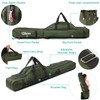 3 Layers Fishing Pole Bag Portable Folding Rod Carry Case