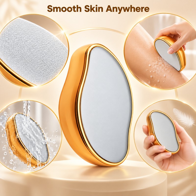 Crystal Hair Eraser for Body Hair Removal – Reusable Nano