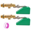 2Pcs Brass Float Valve 1/2 Inch Livestock Water Tank Float