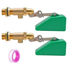 2Pcs Brass Float Valve 1/2 Inch Livestock Water Tank Float Valve with Adjustable Arm for Water Trough Water Float Valve for Automatic Waterer,Aquariums,Ponds,Aquaculture, Hydroponics