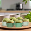 Whaline Whaline 450Pcs Gradient Green Mini Square Cupcake Liners Sage