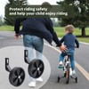 Tsnamay Pair of Black Bicycle Auxiliary Wheel Children's Bicycle Accessories