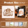 MWOOT 16 PCS Halloween Stencils for Painting on Wall, Halloween