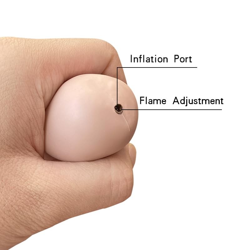 Fun and Cute Brown Lighter,Portable Cool Lighters,Refillable Butane Jet Flame