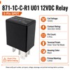 871-1C-C-R1 U01 12VDC Relay (2-Pack) 35A/20A 14VDC 5-Pin SPDT