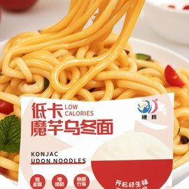 Fresh Konjac Udon Noodles - Ultra - Chewy, 270G (9.52oz) Drenched in Spicy Sauce, Quick & Easy to Prepare
