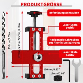 Adjustable Cabinet Door Installation Positioner, Aluminium Alloy Cabinet Door Installation Positioner, Cabinet Door Mount Locator with Adjustable Length for Precise Woodworking