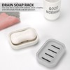 3 pieces soap dish with drain hole, soap dish, soap