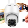 1080P Wifi PTZ Camera 8 Lights Nigh Vision IP66 Waterproof