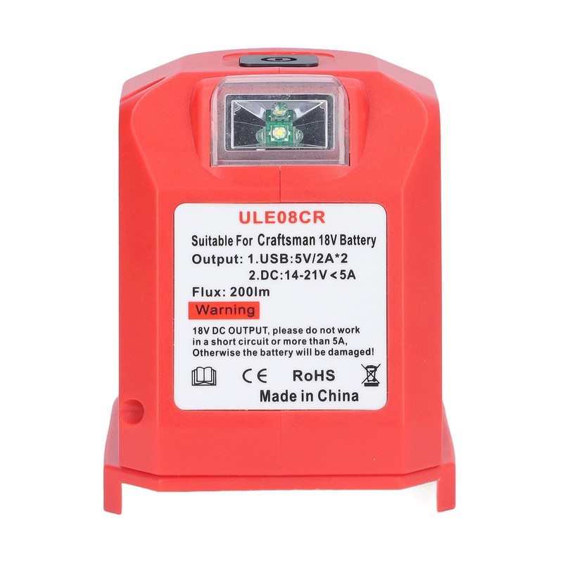 Rechargeable Spotlight Power Tool Lithium Battery Charging Lamp with USB