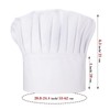 CRJHNS Chef Apron and Hat set, Chef Hat with Hook