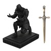 Amoysanli Medieval Armored Warrior Knight Pen Holder Desk Organizers and