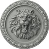 Ekena Millwork ROS08X08LI Lion Rosette, 7 3/4"OD x 2"P, Primed