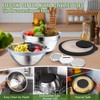 P&P CHEF 4-In-1 Stainless Steel Colander with Bowl Set, Rotatable