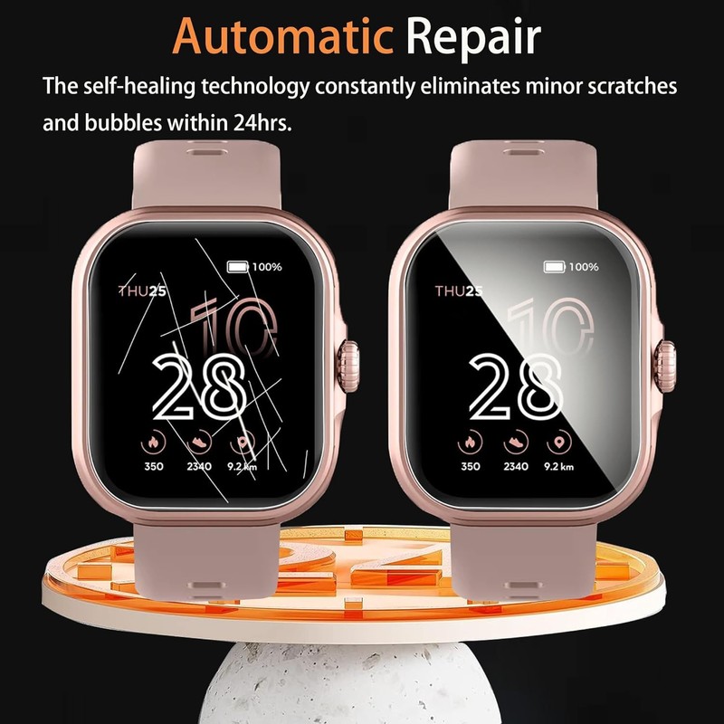 Lamshaw Compatible Cubitt Aura/Aura Pro Smartwatch Screen Protector, [6 Pack]