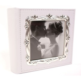Joe Davies Deluxe Leather Effect White Wedding Day Album, Photo Size 6x4