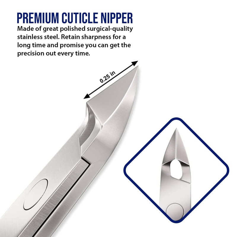 Professional Cuticle Nippers Stainless Steel Cuticle Cutters and Remover -Best