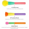 Juego De Brochas De Maquillaje Docolor Oficial, 15 Piezas