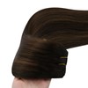 Sunny Clip in Hair Extensions Human Hair Brown Balayage Clip