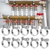 20PCS Hose Clamp Mini Stainless Steel Screw Hose Clip for