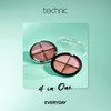 Technic Mega Blush 4-in-1 Compact - 4 Buildable Blusher Shades
