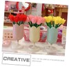 STOBAZA 3pcs Flower Shaped Brush Holder Makeup Brush Organiser Decorative