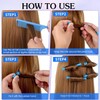 20 Pcs Perm Rods For Short Hair Small Plastic Hair