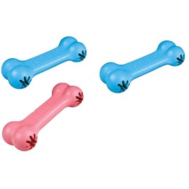 (3 Pack) KONG Puppy Goodie Bone Dog Toy, Small, Assorted Pink/Blue