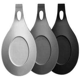 Silicone Spoon Rest - 3 Pcs Heat Resistant, Large Holder for Stove Top and Counter, Great for All Kitchen Utensils