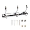 ASelected Stainless Steel Wall Mounted 3 Double Hook Hanger Rail