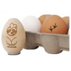 Chicken Footprints Tracks Chicken Egg Rubber Stamp - 3/4 Inch