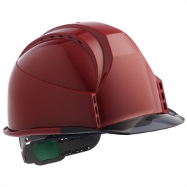 Sumibe Techno Plastic KKC3-B-EN-S Helmet KKC3-B-EN-S with Ventilation Vents, Transparent Bill, Styrofoam Liner, Engine, Smoke