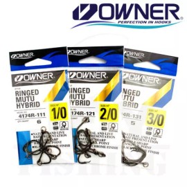 Owner Ringed Mutu Hybrid Hooks - Size 2/0 Qty 6