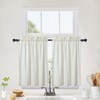 CAROMIO Waterproof Kitchen Curtains Embossed Textured Tier Curtains Short Cafe