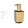 WENKO Auron Gold Soap Dispenser Refillable Dispenser for 300ml Liquid