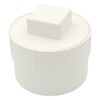 Sewer Cleanout Cap with Plug Pipe Fitting, 4 Inch PVC